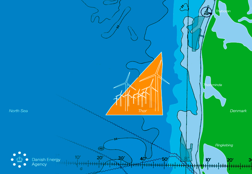 The Danish Energy Agency approves the Plan for Thor Offshore Wind Farm with associated Strategic Environmental Assessment report and publishes the site-boundaries