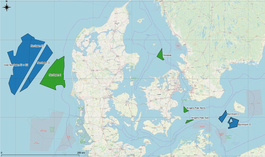 Kort over området