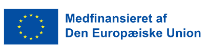 En tekst der gør opmærksom på, at puljen er medfinansieret af EU