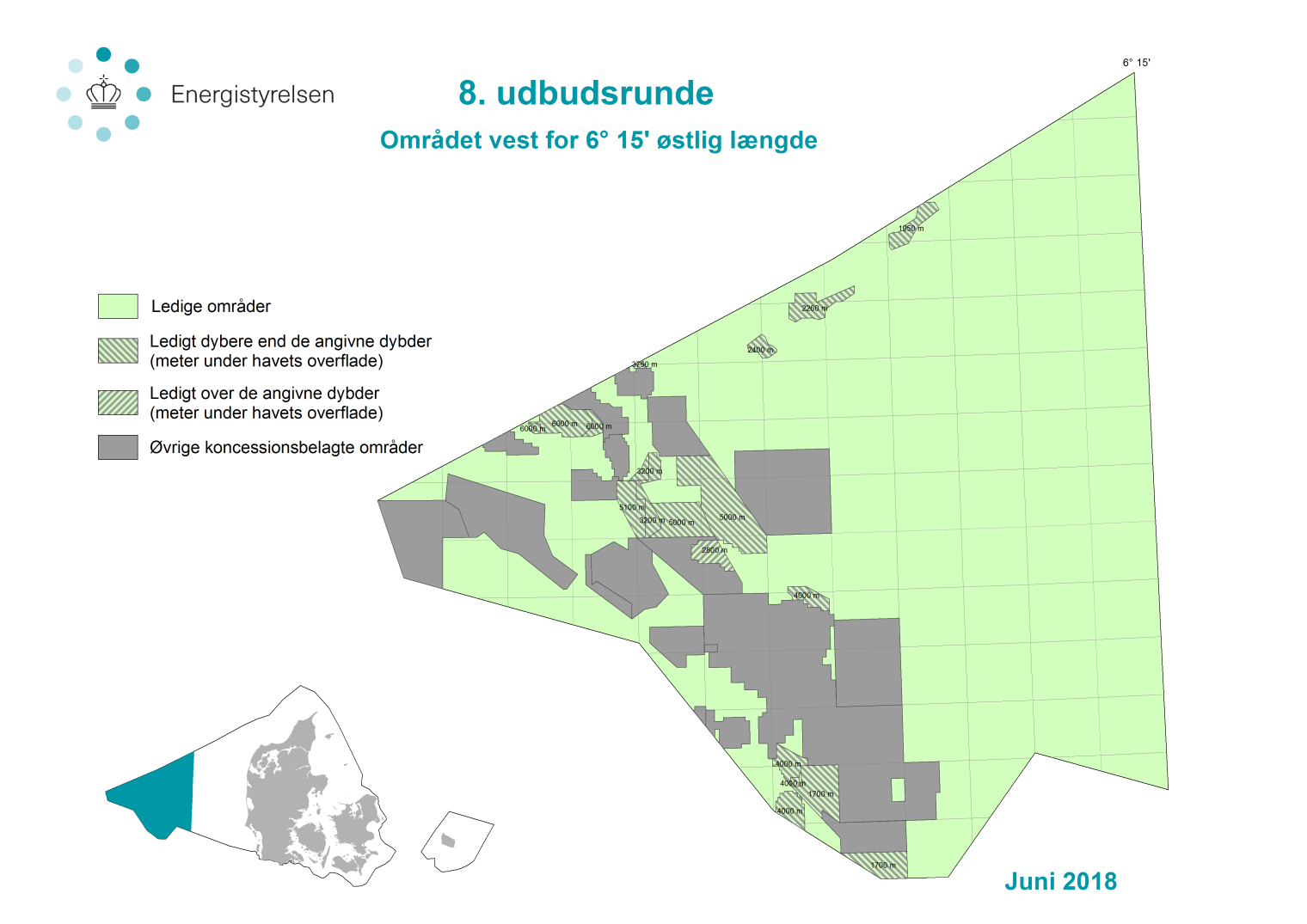 Energistyrelsen åbner 8. udbudsrunde i Nordsøen