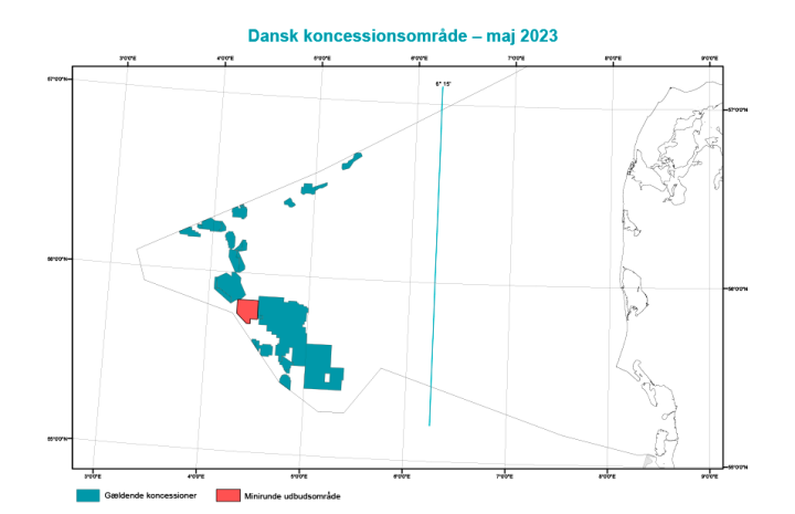 Dansk koncessionsområde, maj 2023