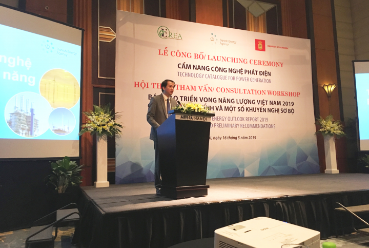 Foto: Director General Phuong Hoang Kim fra Vietnams Electricity and Renewable Energy Authority åbnede seminaret om det nye teknologikatalog.. 