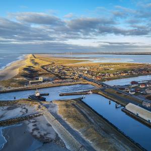 Thor Havvindmøllepark er navngivet efter Thorsminde, som er nærmeste landkending. Foto: Ole Mortensen/RWE