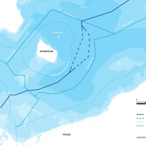 Illustration: Nord Stream 2 Syd-Øst rute med varianter