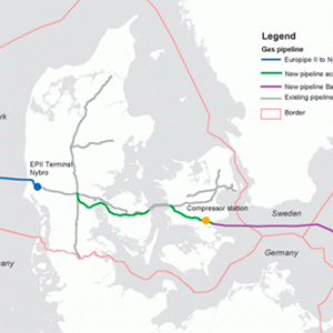 Figure: Baltic Pipe route. Source: Energinet, Gaz System.